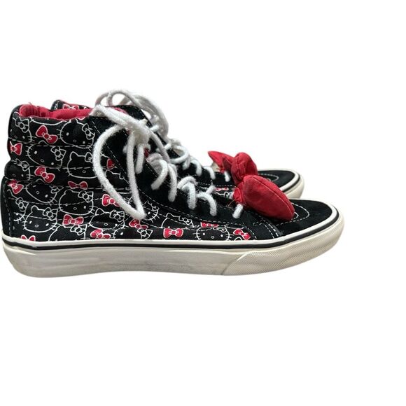 Vans Hello Kitty Black and Red High-Top Shoes. Women’s size 7.5, men’s size 6. - Picture 5 of 10